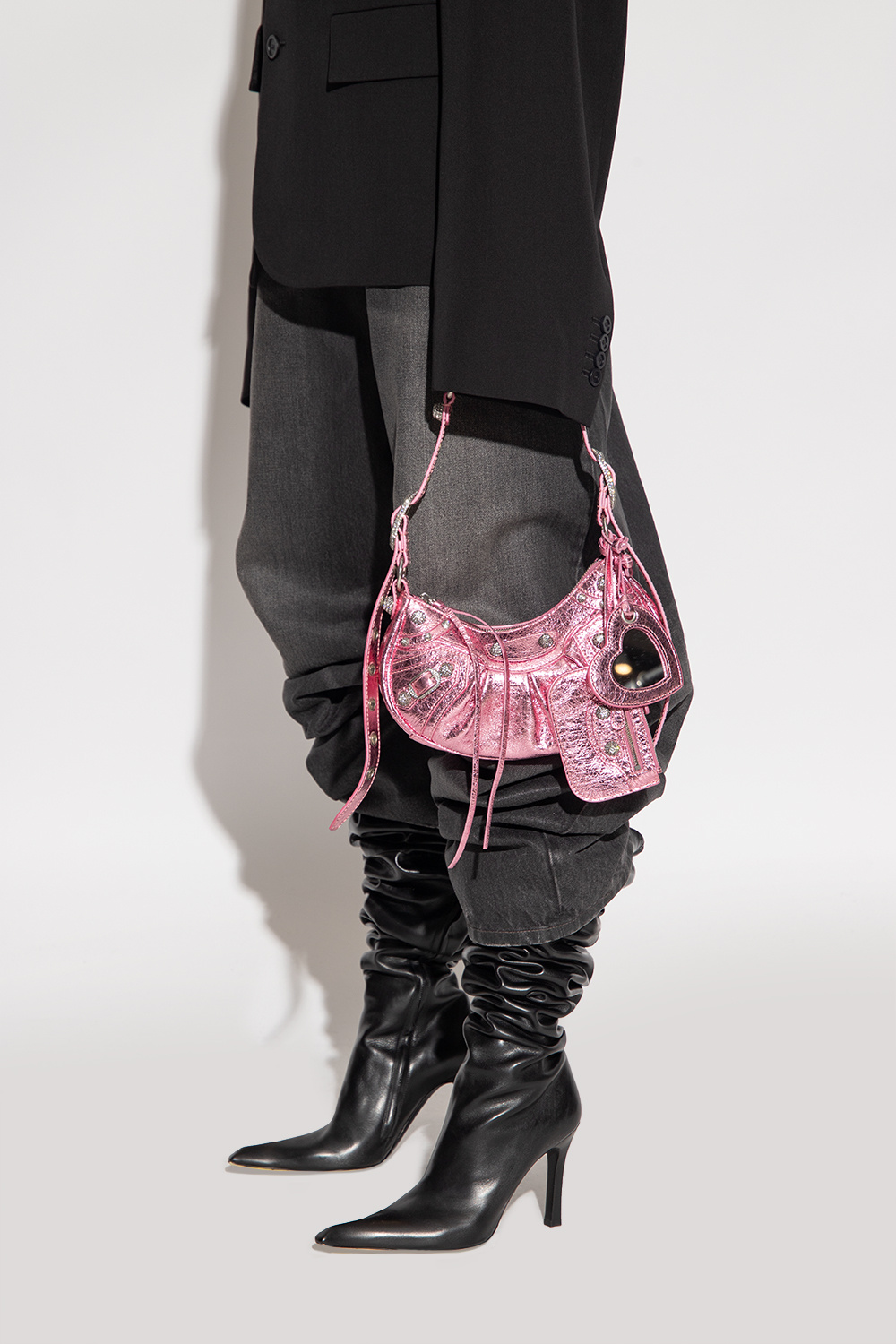 ショルダーバッグ・ポシェット BALENCIAGA FLUO PINK FABRIC LE CAGOLE XS SHOULDER BAG Medium-6713092ABMN5830_F.jpg?v=1